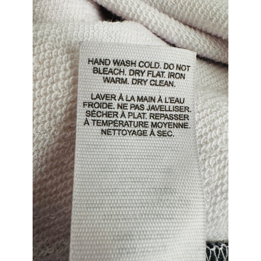 Garage Velour ColorBlock Knit Top Long Sleeve Women's Small White & Black NWT - Picture 10 of 10